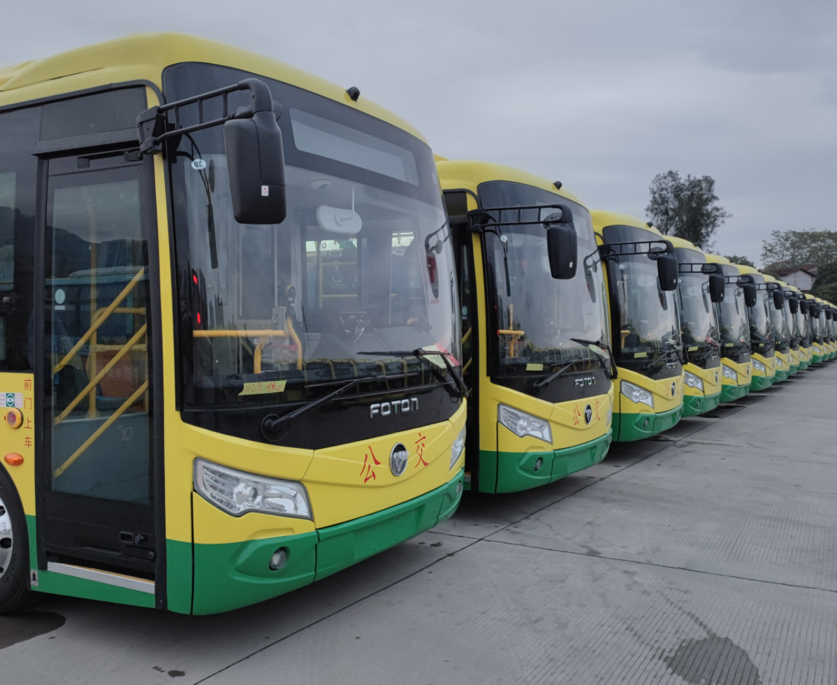 30台欧辉BJ6851客车正式交付莆田公交，让绿色交通「莆」「辉」八闽